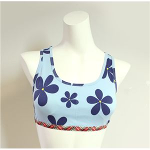 propaganda girl プロパガンダ ガール アンダーウェア ss65001 lightblue 花柄スポーツブラ Lサイズ