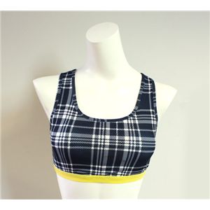 propaganda girl プロパガンダ ガール アンダーウェア ss65003 black タータンチェックスポーツブラ Mサイズ