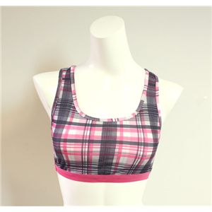 propaganda girl プロパガンダ ガール アンダーウェア ss65004 pink チェック柄スポーツブラ Sサイズ