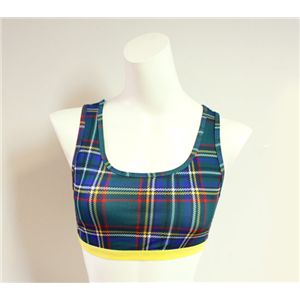 propaganda girl プロパガンダ ガール アンダーウェア ss65003 green タータンチェックスポーツブラ Lサイズ