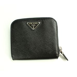 PRADA (プラダ) ジッピー二つ折財布 1M0522 SAFFIANO ORO NERO