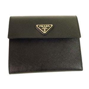 PRADA (プラダ) 三つ折り財布 M0170-SAFFIANO-ORO-NERO