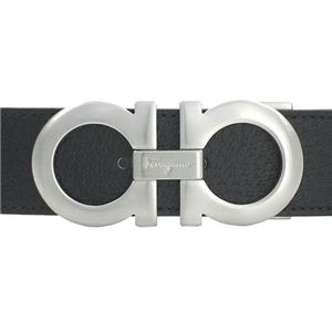 Salvatore Ferragamo(フェラガモ) リバーシブルベルト 67-5544 SIL/BK