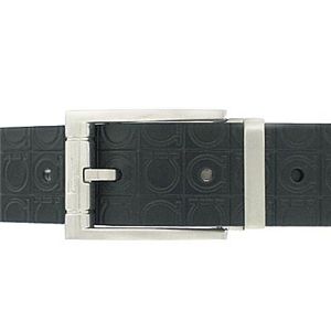 Salvatore Ferragamo(フェラガモ) リバーシブルベルト 67-5028 SIL/BK