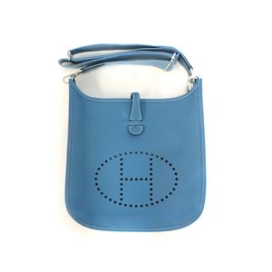 HERMES (エルメス) バッグ エブリン2(ドゥ) PM トリヨンクレマンス ブルージーン シルバー金具