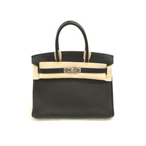 HERMES (エルメス) バッグ バーキン30cm トゴ ブラック シルバー金具