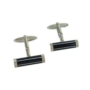 dunhill (ダンヒル) カフス JL2191K ブラス×ラジウムネイビーラッカー