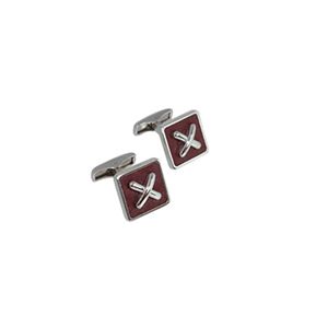 dunhill (ダンヒル) カフス JFT8209H/K スターリングシルバー×カーフスキン