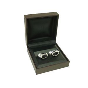 dunhill (ダンヒル) カフス JQ8245H スターリングシルバー×ブラックスティングレイ