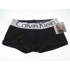 Calvin Klein (カルバンクライン) アンダーウエア ボクサーパンツ U2716 001 BK LOW RISE TRUNK サイズL