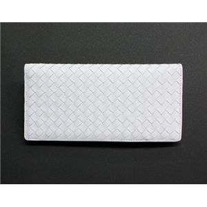 SONNE(ゾンネ)長財布(小銭入れ無し)イントレチャート SOI031/WHT ホワイト