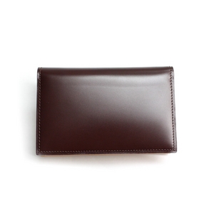 SONNE(ゾンネ)名刺入れ カードケース コードバン SOC008/CHO チョコレート