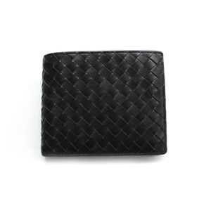 SONNE(ゾンネ)2ッ折財布 イントレチャート SOI002/BLK ブラック