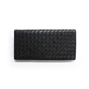 SONNE(ゾンネ)長財布(小銭入れ無し)イントレチャート SOI031/BLK ブラック