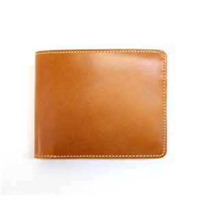 SONNE(ゾンネ)2つ折り小銭入付財布 ブライドルレザー SOW002/CAM キャメル