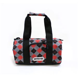 OUTDOOR(アウトドア) ミニボストン ショルダーバッグ 12429166-10 アーガイルチェック レッド