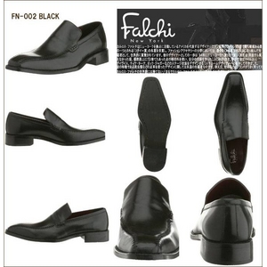 Falchi New York レザードレスシューズ 002 ブラック 26.0
