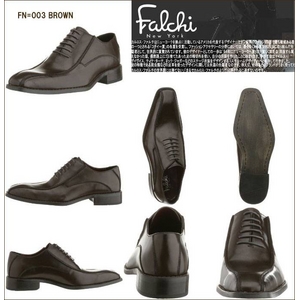 Falchi New York レザードレスシューズ　003 ブラウン 26.5