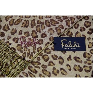 Falchi NewYork(ファルチ ニューヨーク) 2009AW新作 大判ストール2枚セット 010-005 ブラウン/グレー