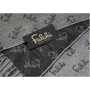 Falchi NewYork(ファルチ ニューヨーク) 2009AW新作 大判ストール2枚セット 010-006 ブラウン/グレー