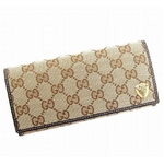 GUCCI(グッチ) 長財布 203618 FFP5T 9643 GGキャンバス ベージュ