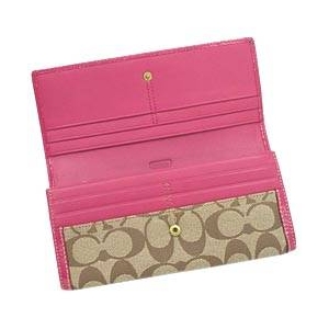 Coach(コーチ) HERITAGE STRIPE40921 SLM ENV PK 長札入れ