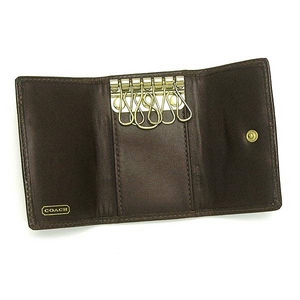 Coach(コーチ) HAMPTONS SIGNATURE41569 Hmpts Sig 6 Rng Key B4/brow キーケース