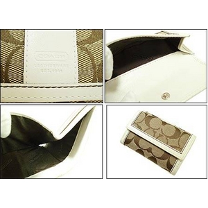 COACH(コーチ) 6K05 SKHWT シグネチャー Wホック 3つ折り財布