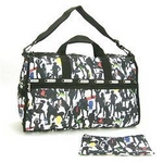 LESPORTSAC(X|[gTbN) GROUPIES7185 Large Weekender {XgobO