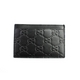 GUCCI(グッチ) 163233-A0V1G-1000 グッチッシマ GG柄 ブラックカードケース 定期入れ