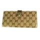 GUCCI(グッチ) 08秋冬モデル190351 FT0FG 9643 長財布 ベージュ×ダークブラウン