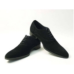 Falchi New York(ファルチ ニューヨーク) FN-007 SWBK 紳士靴 ビジネスシューズ ブラック  スウェードブラック 26