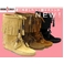 Minnetonka(�~�l�g���J) Women's WoodStock fringe front lace Boot �E�b�h�X�g�b�N�t�����W �X�E�F�[�h���[�X�u�[�c ���f�B�[�X  9�C���` �_�X�e�B�[�u���E��