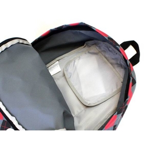 OUTDOOR(アウトドア) 12429164-10 アーガイルチェック レッド デイパック リュックサック