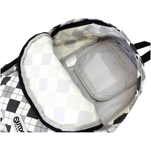 OUTDOOR(アウトドア) 12429164-00 アーガイルチェック ホワイト リュックサック デイパック