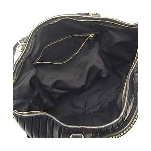 Miu Miu(�~���E�~���E) PLISSERN0505 BK �n���h�o�b�O