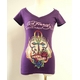 ED HARDY(�G�h�n�[�f�B�[) T�V���c W02 297 93Peace Cross Purple  S