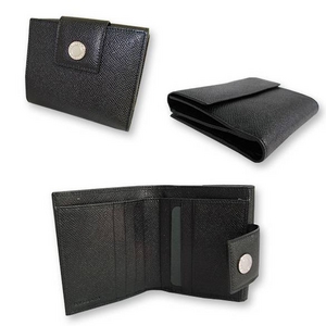Bvlgari(ブルガリ) Wホック2つ折り財布 ブラック 20201 2009新作