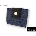 Bvlgari(ブルガリ) Wホック2つ折り財布 ブルーデニム 21475 2009新作