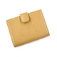 CHANEL｜シャネル A13497BE キャビアスキン 2つ折りがま口財布｜ベージュ