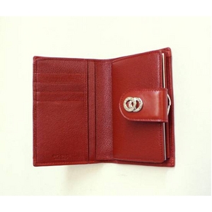 Bvlgari（ブルガリ） 25253DOPPIOTONDO ドッピオトンドWホック 二つ折り財布レッド 第2画像