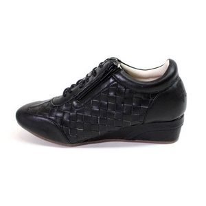 Falchi New York（ファルチ ニューヨーク） レディースシューズ メッシュデザイン ウェッジヒール スニーカー SH-301BLACK  M 第2画像