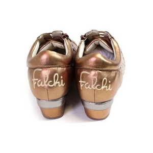 Falchi New York（ファルチ ニューヨーク） レディースシューズ メッシュデザイン ウェッジヒール スニーカー SH-301BRONZ S 第3画像