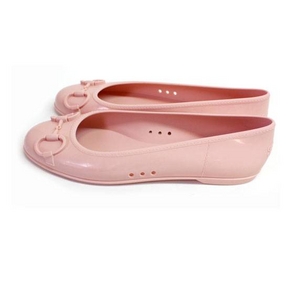Gucci(グッチ) ラバーパンプス バレエシューズ ビットモチーフ 212543 J8700 9022 ピンク 38 (約24.0cm)