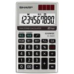 「シャープ 10桁手帳電卓 EL-W221-X」は、便利に持ち歩けるハンディ・手帳タイプの10桁表示電卓です。ランキング常連家電通販で税計算機能付き。