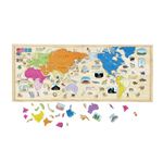 学研ステイフル 木製パズル 世界地図