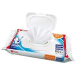 （まとめ買い）トイレに流せるスッキリおしりふき 80枚入&times;8セットの詳細ページへ