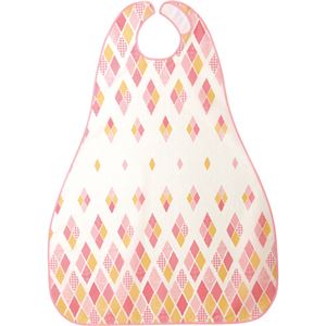 （まとめ買い）食事用エプロンII(ロングタイプ) アーガイルピンク 6068&times;2セット