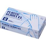 （まとめ買い）ハクゾウ プラスチックグローブEL パウダーフリー Sサイズ 100枚入&times;5セットの詳細ページへ