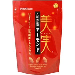 (まとめ買い)TON'S 美実 食塩無添加アーモンド 110g×5セット